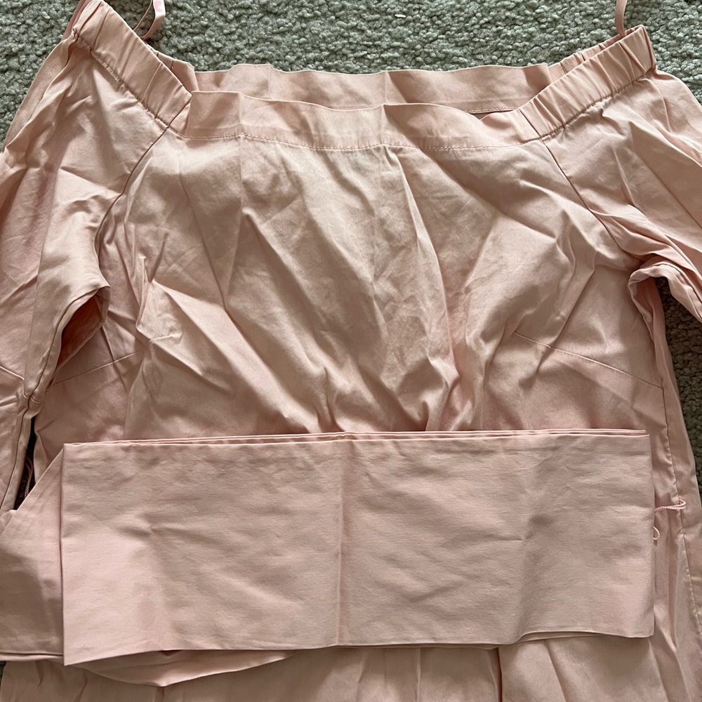 Pink Off-Shoulder Women's Top - Picture 2 of 3